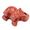 FTVOGUE Estatuilla de Elefante de Piedra Jade Tallado Elefante Afortunado