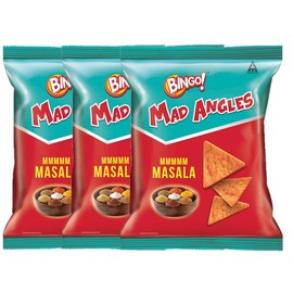 Bingo! Mad Angles Mmmm Masala Nacho Chips 66g | Pack of 3
