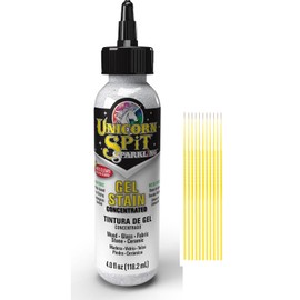 Unicorn Spit Gel Stain Glaze Bundle - 4 Ounce Each - 20 Paint Collection Plus Iced Egret, Multi-Use Paint Brush Basin and Trebbies Detail Sticks