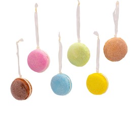 Kurt Adler 1.96-inch Colorful Macaron Ornaments 6pc Set