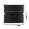 18V 25W Monocrystalline Solar Panel Kit Dual USB Cellphone Recharger