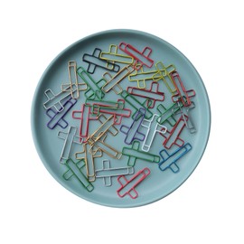 SOWAKA 30 Pcs Cross Shape Bookmarks Metal 3.4 x 2.3 cm Bible Small Cute Paper Clips Supplies for Students Journaling Notebook Document Organization School Office Accessories (Colorful)