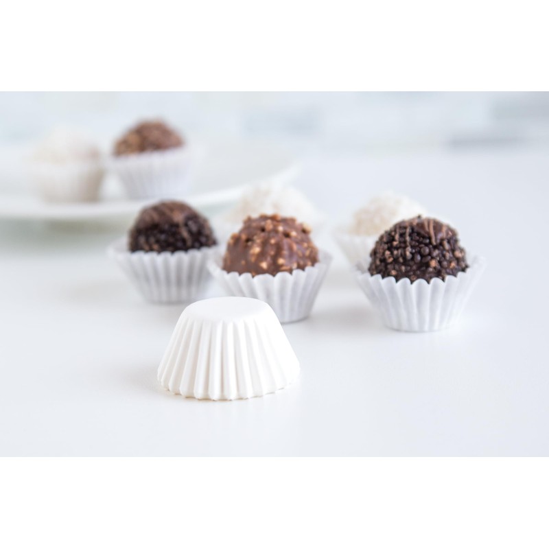 Fox Run 4959 White Bake Cups, Petit Four, 100 Cups