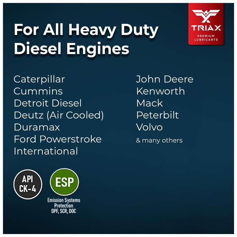 Triax Fleet Supreme ESP 5W-40 API CK-4 Full Synthetic Diesel