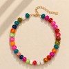 MixShe Boho Beaded Necklace for Women Chic Fashion Jewelry Rainbow