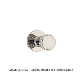 Emtek Transitional Brass Single Hook with Matching Finish Rosette - Choice of 7 Finishes - 290900US14 - Small Disc (00) - Polished Nickel - Lifetime (US14)