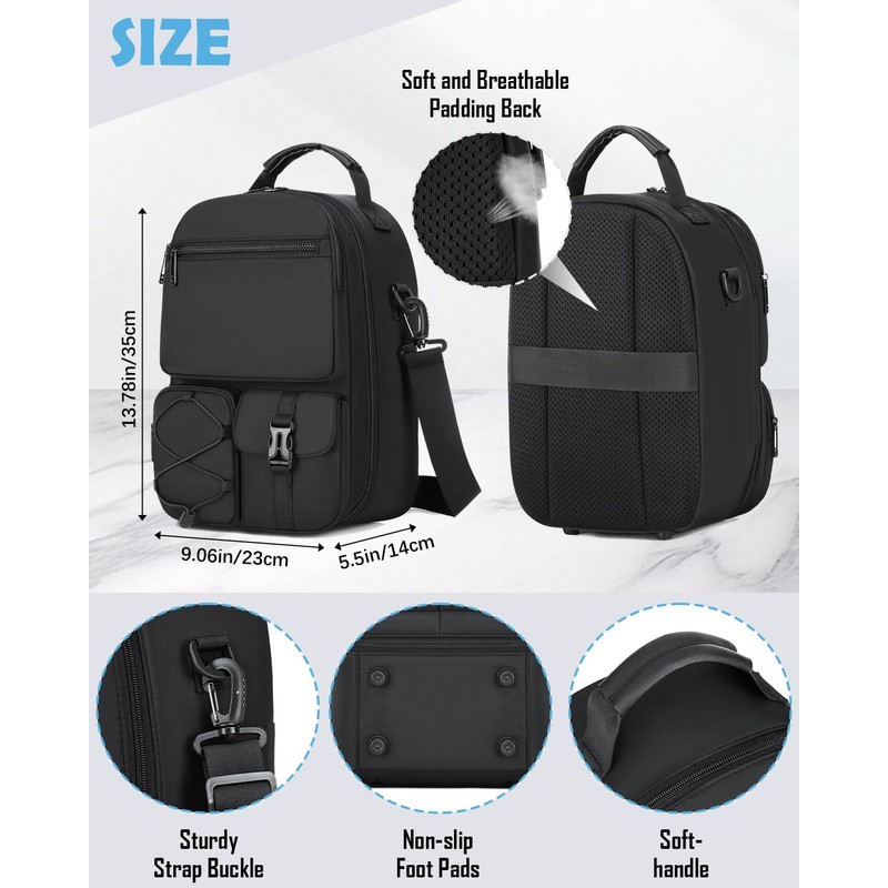BISKLNDN Hard Carrying Case Compatible with Meta Quest 3S/Quest 3/Oculus