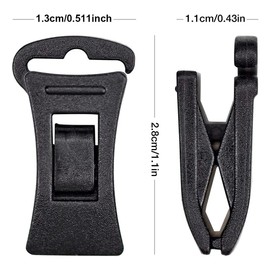70 Pcs Sock Clips, Laundry Clips, Lightweight Sock Clips for Laundry, Black Multifunctional Sock Dock for Washing, Small Hook with Hook