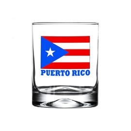 Rogue River Tactical Puerto Rico Flag Old Fashioned Glass Gift For Puerto Rican