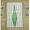 Today's Curtain Verona Reverse Embroidery Panel Pair and Tiebacks, 63",
