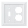 Franklin Brass W35269-PW-C Classic Beadboard Switch/Duplex Wall Plate/Switch Plate/Cover, Pure