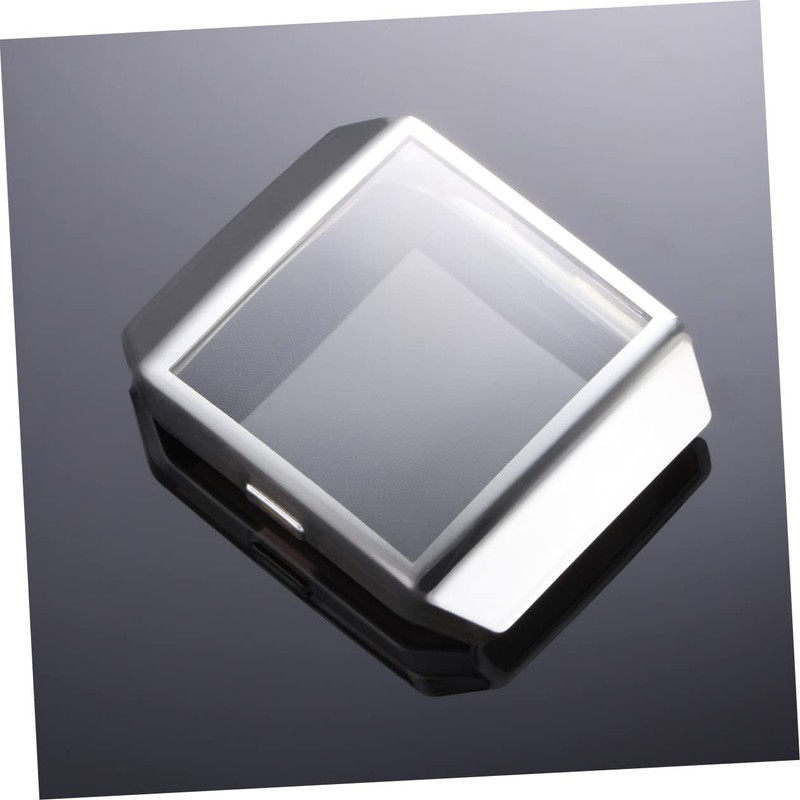 WOONEKY Watch Silver Case TPU Frame Protector Protective Cover Fingerprint