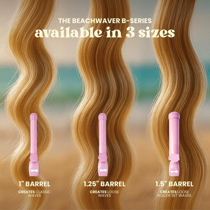 The Beachwaver Co. Beachwaver B1.25 Rotating Curling Iron - Pink
