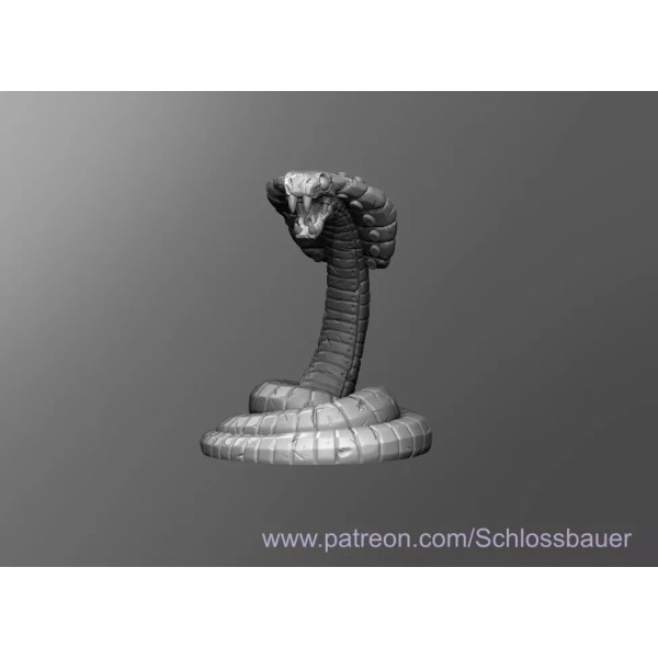 Iron Defender Cobra Viper Monster 28mm Scale DND D&D Tabletop