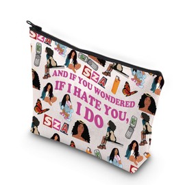 Singer Makeup Bag Album Inspired Gift and If You Wondered If I Hate You I Do Cosmetic Ba Singer Merchandise Fans Gift (I do)