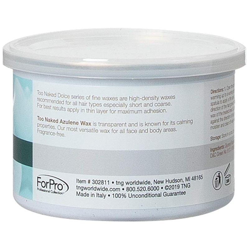 Too Naked Hair Removal Azulene Wax, Dolce Series, Extra Creamy,