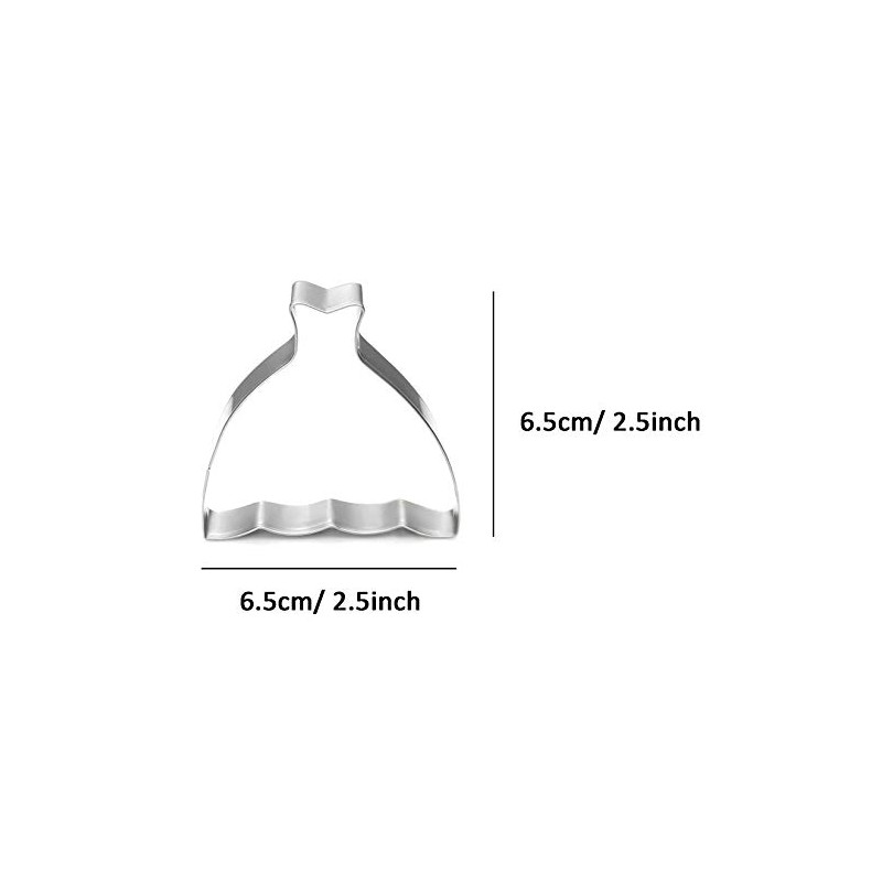 WDYJMALL Princess Dress Skirt Shaped Cookie Cutter