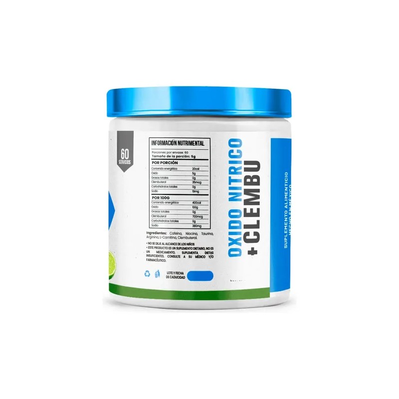 Óxido Nítrico Clembuterol D-mon Protein 300grs Pre Entreno