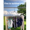 CHERRY GLOBAL Quick Release Round Stainless Steel Laundry Drying Rack
