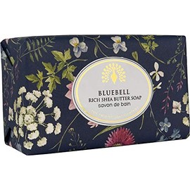 The English Soap Company, Vintage Wrapped Shea Butter Soap, Bluebell, 200g
