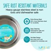 Messy Mutts Stainless Steel Heavy Gauge Bowl with Non-Slip Removable