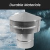 6" Inch Round Galvanized Steel Roof Cap with Mesh -