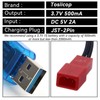 Tosiicop 3.7V Lipo Battery Charger - 2 PCS 1S Lipo