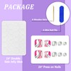 Pack of 24 False Toenails for Sticking, Artificial Toenails, Short