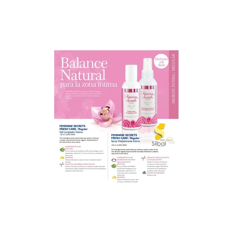 Set Gel Limpiador Y Desodorante Femenino Secrets Fresh Care