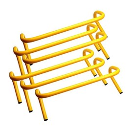 Bluedot Trading Speed Agility Soccer/Football/Basketball Training Hurdle Track (6 Set), Yellow, 9"