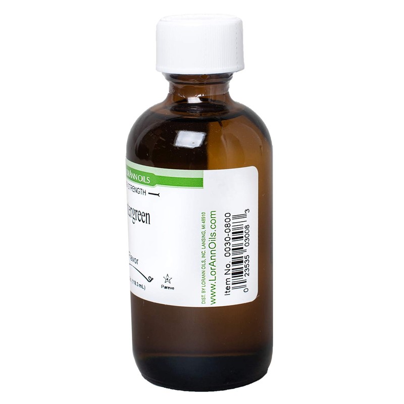 LorAnn Wintergreen Super Strength Flavor, 4 ounce bottle