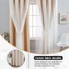 Anytime Home Curtains Blackout and Sheer Layered Solid Window Curtain