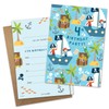 James Ellis Pack of 8 Children’s Pirate Birthday Party Invitations