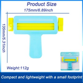 Paper Crimper Paper Quilling Tool Quilling Paper Crimper Tool Cardboard Sheets Corrugated Paper Machine with Straight Edge for DIY Arts Crafts Scrapbooking (Blue)