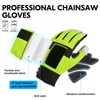 Vgo 1Pair Chainsaw Gloves, 12-Layer Chainsaw Protection on Left Hand
