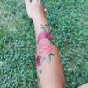 Beautiful Roses Tattoo - Watercolor Temporary Tattoo/Rose Temporary Tattoo