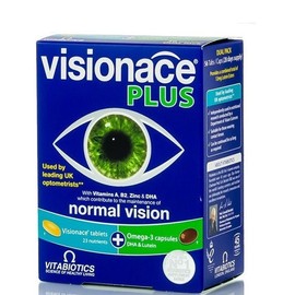 Vitabiotics Visionace Plus Omega 3 for Eye Care, 28 Tabs 28 Caps