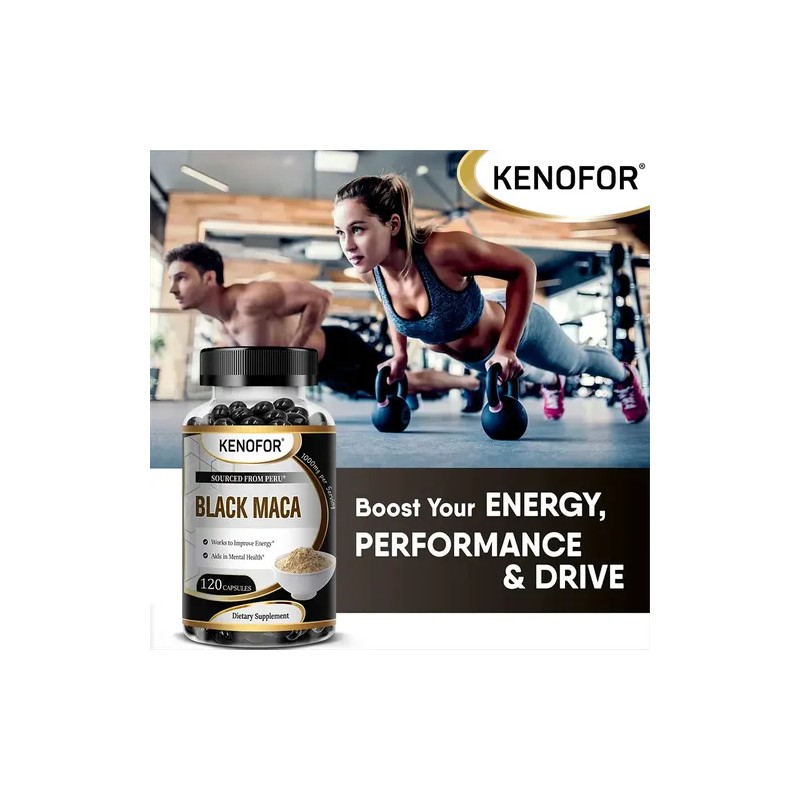 Cápsulas Blandas De Maca Negra Peruana De 1000 Mg