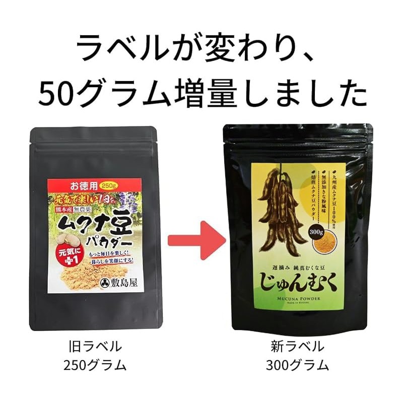 Junmu Shikishimaya Munna Bean Powder 10.6 oz (300 g), Made
