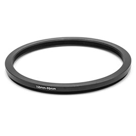 vhbw 105mm to 95mm Step Down Ring Adapter for Camera Lens Filter Adapter Metal Black