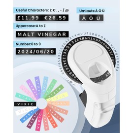 Embossing Label Maker Machine, Vintage Embossed Label Maker, Portable 3D Retro Embosser Label Maker with 5 Tape 3/8"(9mm), Inkless Embosser Handheld Printer for Home, Office and Child DIY-Black