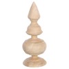 Toddmomy Wood Post Finial Topper 5.90X2.28In Unfinished Carved Stair Pillar