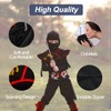 GUBOOM Ninja Costume for Children, Muscle Suit Samurai Ninja, Suitable