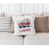 SpecialMe® Cushion Cover with Name Fire Engine Car Name Cushion
