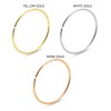 AZARIO LONDON 9ct Gold 0.4mm Seamless Continuous Nose Ring White