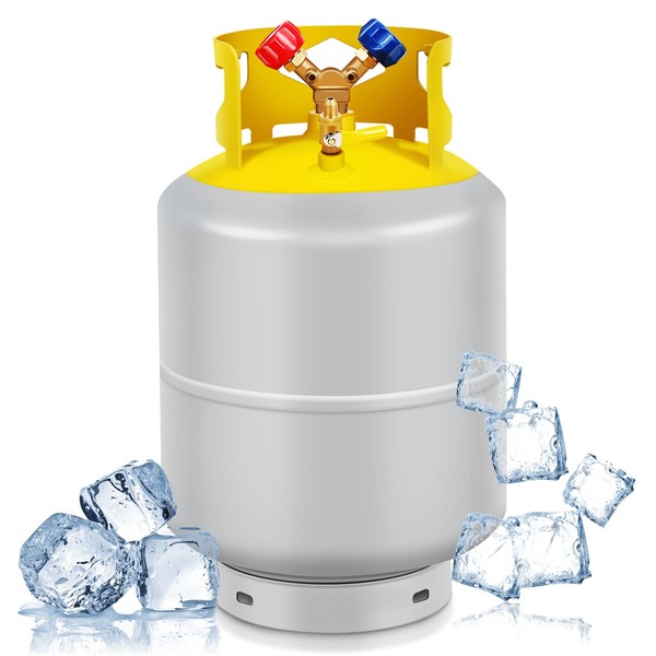 Dollate 50LB Refrigerant Recovery Tank for R12, R22, R134A, R410A,
