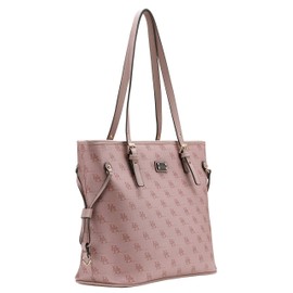 B BRENTANO Vegan Leather Shoulder Tote Bag (BB Blush)