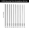 BGSIME 11Pcs Extra Long Torx Bit Set, 200mm Magnetic Torx