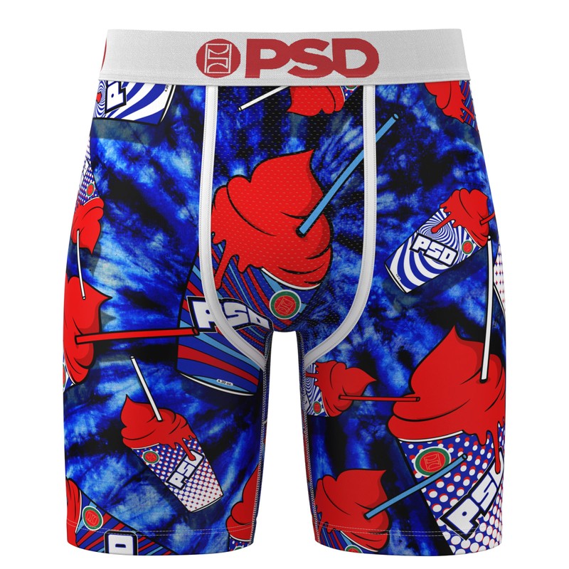 PSD Men's Slurp Boxer Briefs, Multi, XL