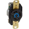 Locking Devices, Twist-Lock, Industrial, Flush Receptacle, 30A 250V, 2-Pole 3-Wire